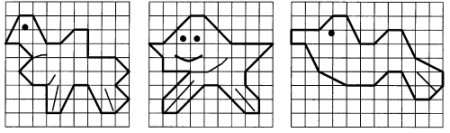 Симметричные фигуры в клетку