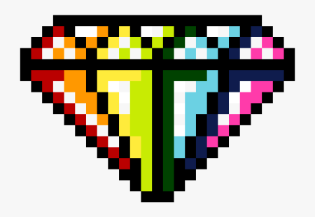 Алмаз по клеточкам