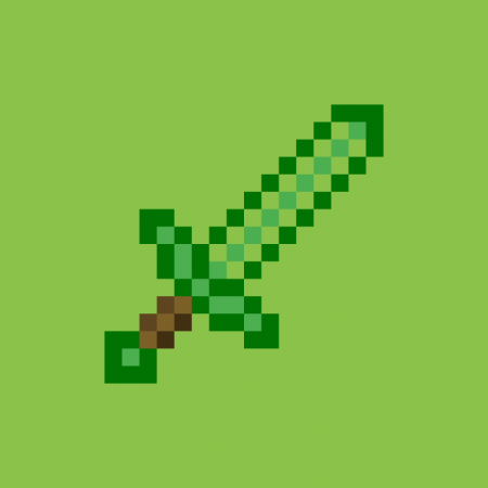 Изумрудный топор в майнкрафт