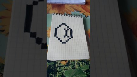 Блок изумруда по клеточкам