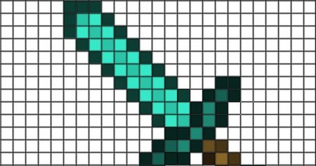 Рисунки по клеточкам в тетради майнкрафт блоки
