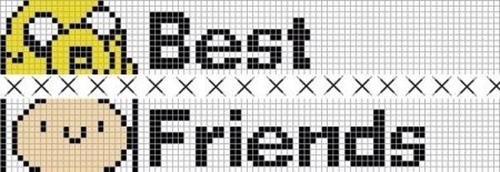 Схемы парных фенечек