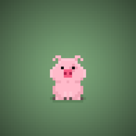 Пиксельная Свинка