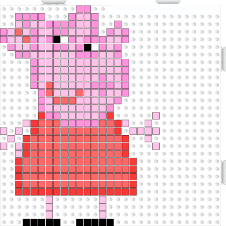 Свинка Пеппа из аквамозайки