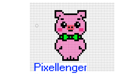 Рисунки по клеточкам лёгкие для девочек