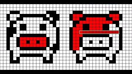 Свинья по клеткам