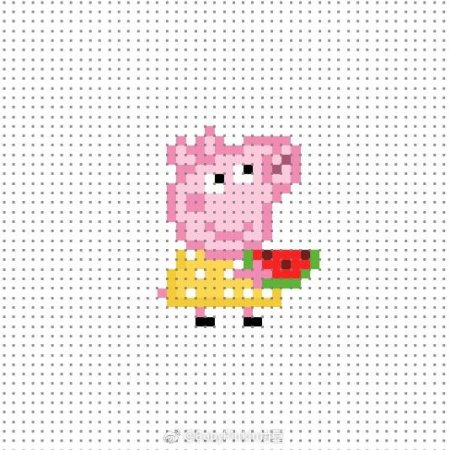 Аква Бидс Свинка Пеппа схема