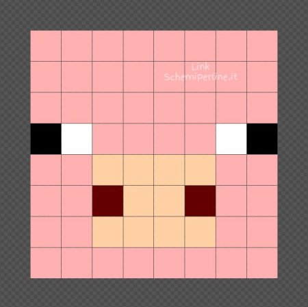 Свинья из МАЙНКРАФТА пиксель арт