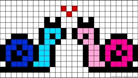 Рисунки по клеточкам лёгкие