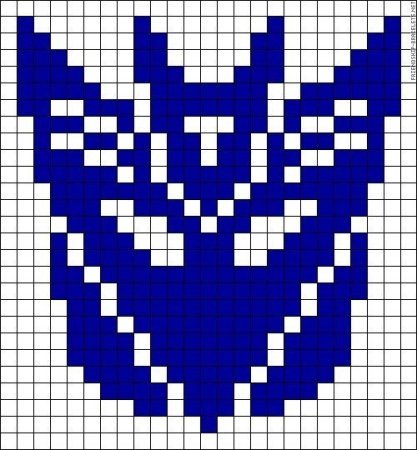 Знак автоботов по клеточкам