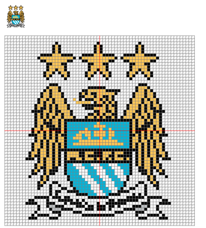 Рисунки по клеточкам футбол