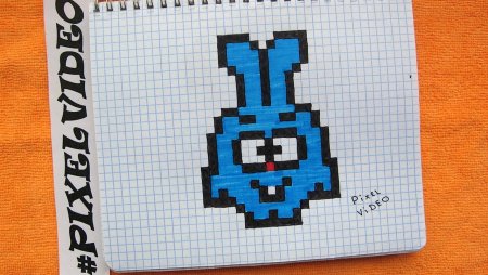 Рисунки по клеточкам Смешарики