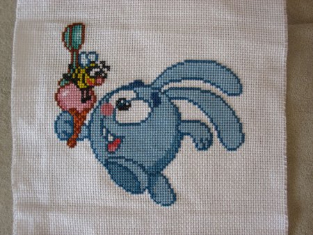 Вышивка крестом Смешарик Крош схема