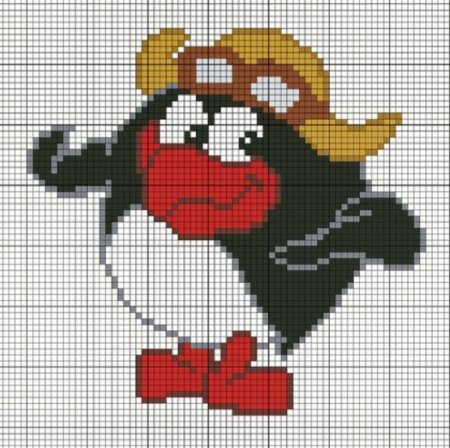 Вышивка крестом Смешарики Крош