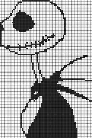 Джек Скеллингтон вышивка крестом