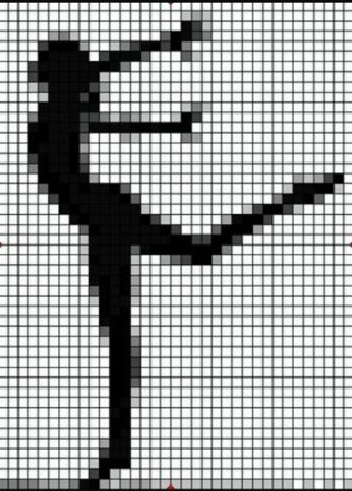 Рисунки по клеточкам человечки