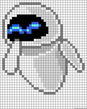 Пиксельные рисунки по клеточкам