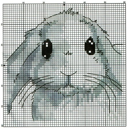 Схемы вышивки крестом зайчики