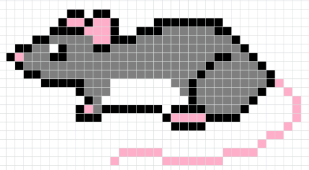 Мышка по клеточкам