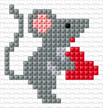 Крыса крестиком