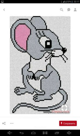 Мышка по клеточкам