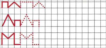 Котики по клеточкам маленькие