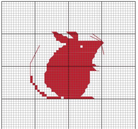 Мышь по клеточкам