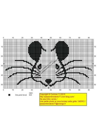 Схема мышки жаккард вязания