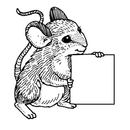 Мышка из бисера кирпичным стежком