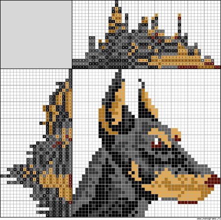 Ответы на японские кроссворды Доберман