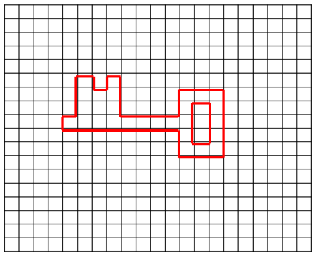 Клеточки для графического диктанта для дошкольников