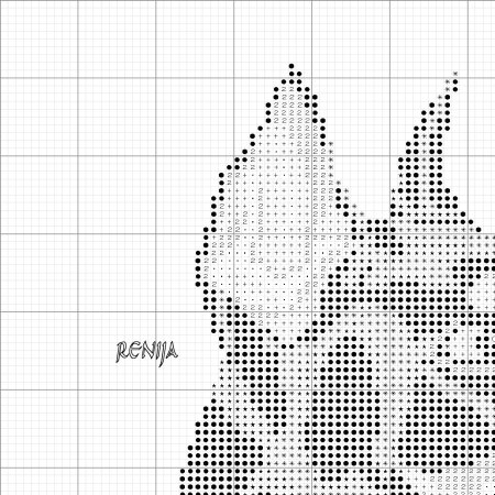 Вышивка крестом Доберман