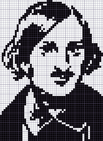 Портреты по клеточкам