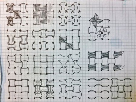 Рисунки на бумаге в клеточку