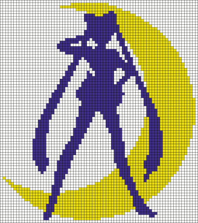 Сейлор Мун вышивка крестом