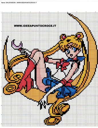 Вышивание крестиком аниме Сейлор Мун