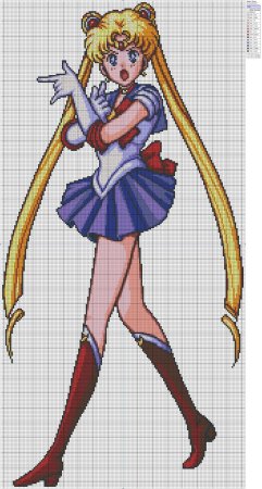 Фенечка Сейлор Мун схема