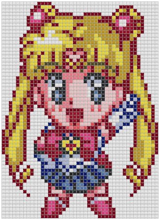 Sailor Moon вышивка крестом