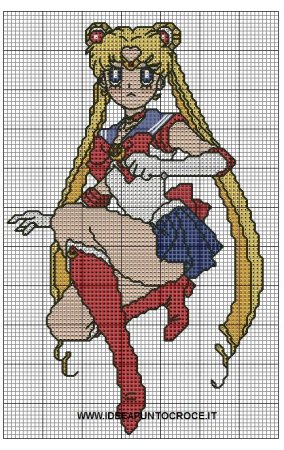 Sailor Moon по клеточкам