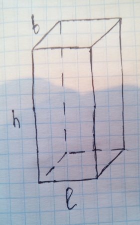 Параллелепипед из спичек