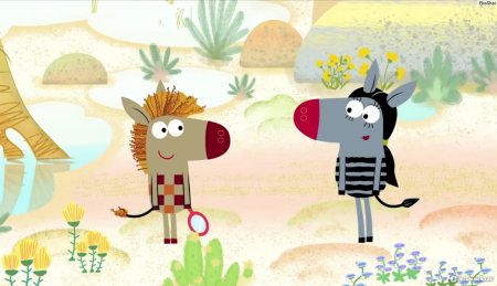 Зебра в клеточку мультфильм персонажи