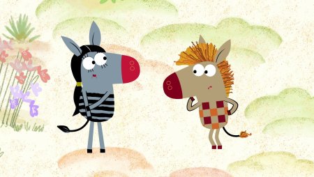 Зебра в клеточку мультфильм