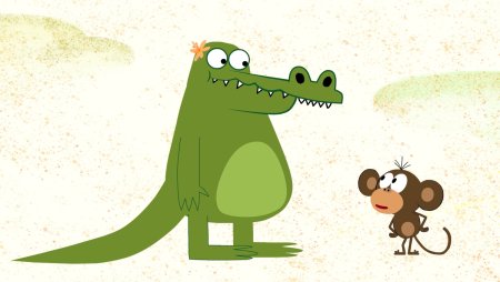 Крокодил Гоша из мультика Зебра в клеточку