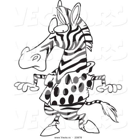 Раскраска Зебра в клетку