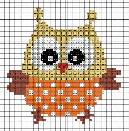 Вышивка крестом Сова