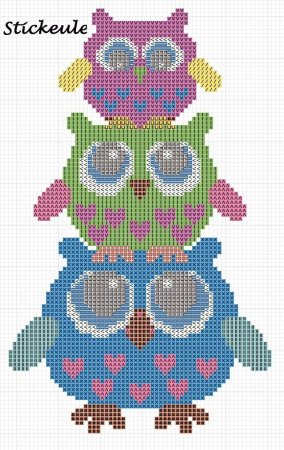 Вышивка крестом Сова