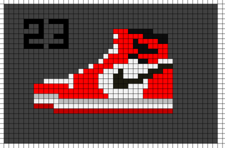 Кроссовки пиксель арт