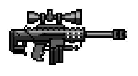 Пиксельная снайперская винтовка