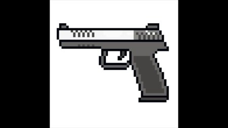 Пистолет из клеточек