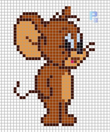 Рисование по клеточкам из мультиков